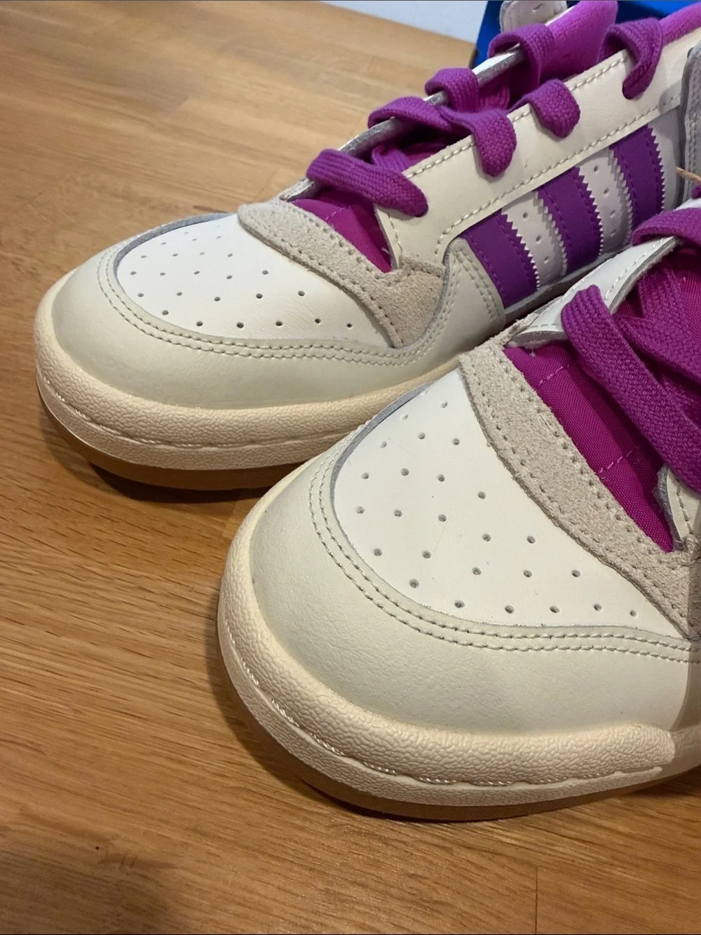 Adidas Originals Forum Low CL W Sneakers Cloud White Purple JR0474 NWT